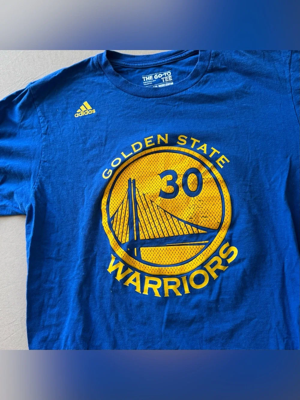 Adidas Golden State Warriors Stephen Curry Number Tee